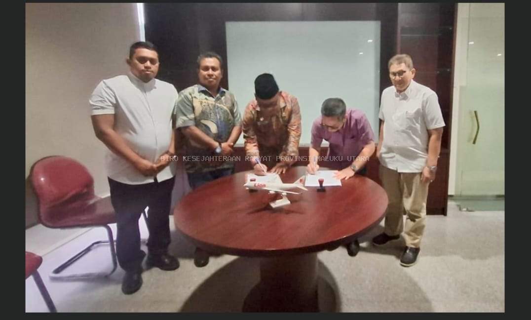 Pemprov Malut Teken MoU dengan Lion Air Senilai Rp7,3 Miliar