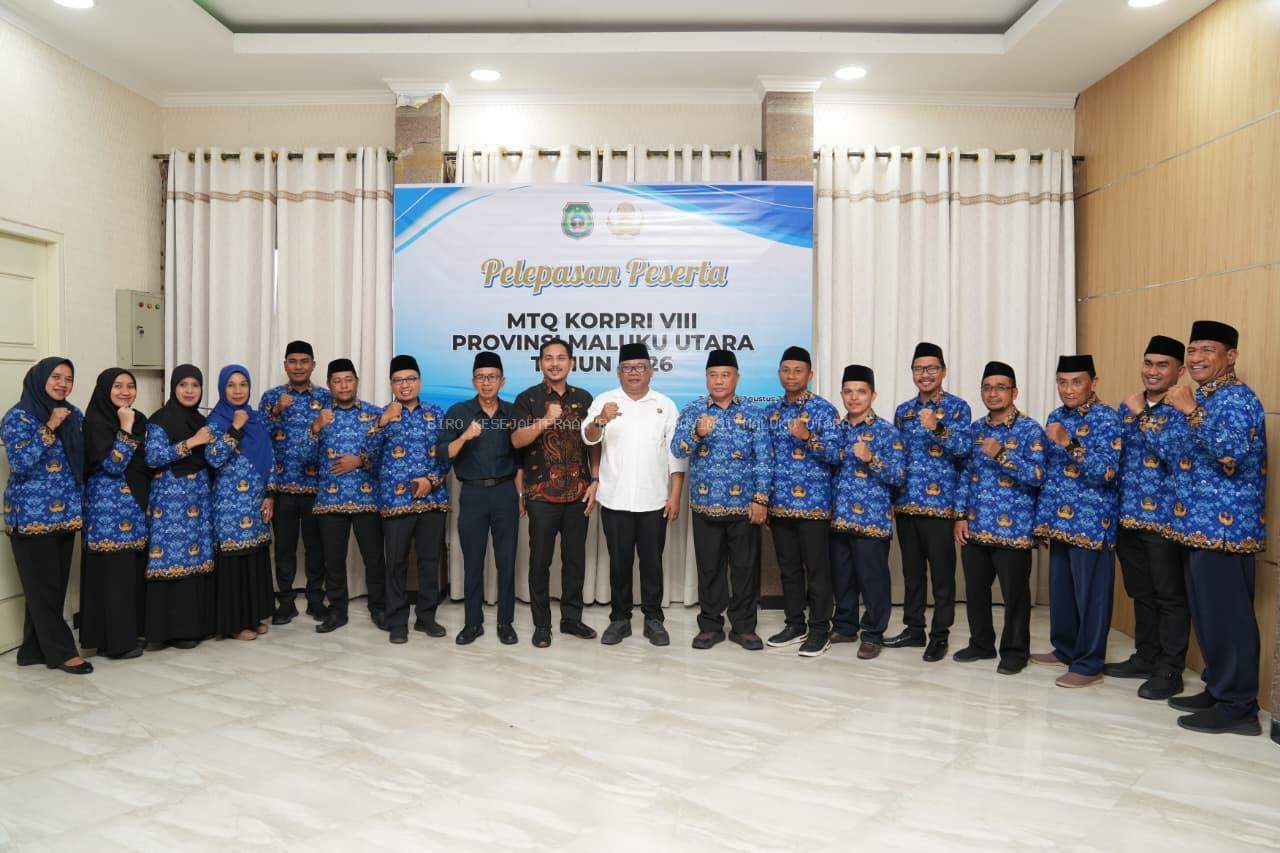 MTQ Korpri VIII Nasional, 10 ASN Malut Siap Harumkan Moloku Kie Raha   21 Agt 2026 14:32 WIB  Ternate Oleh - WAHYUDI YAHYA, Editor - Dhavi Baba
